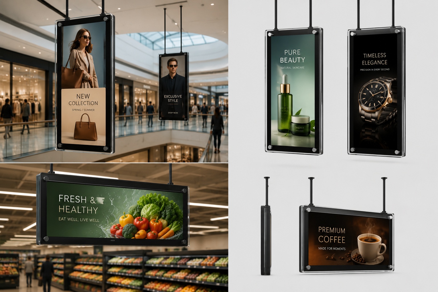 Double-Sided Hanging Display