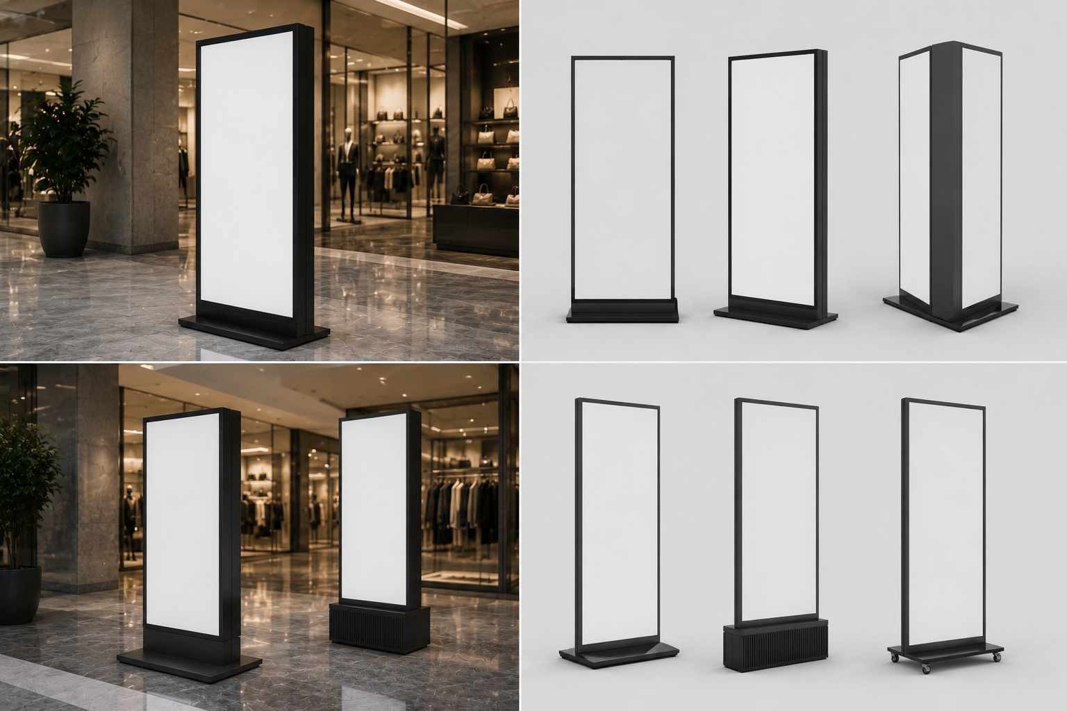 Double Sided Ultra-Thin Kiosk